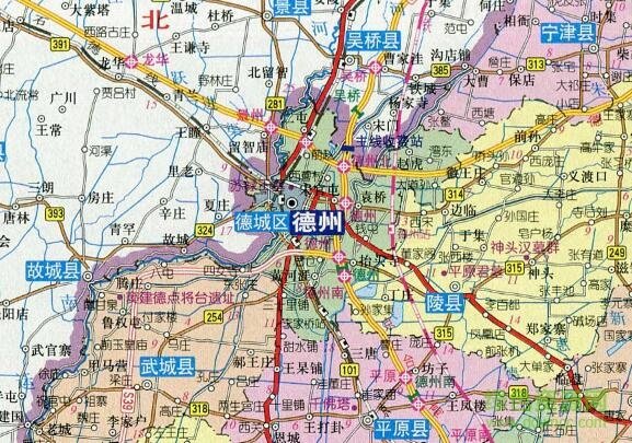 山东德州地图全图高清版