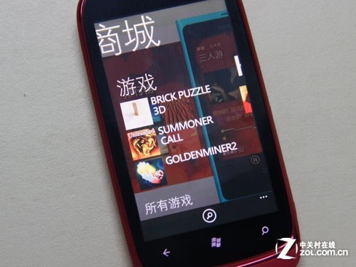 WP7.5系统低端手机实体验 诺基亚610评测 