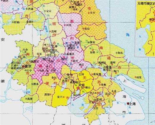 江苏省的区划变动，13个地级市之一，苏州市为何有9个区县？