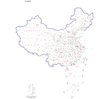 中国地图 1:1400万 4开,界线版 无邻国 线划一