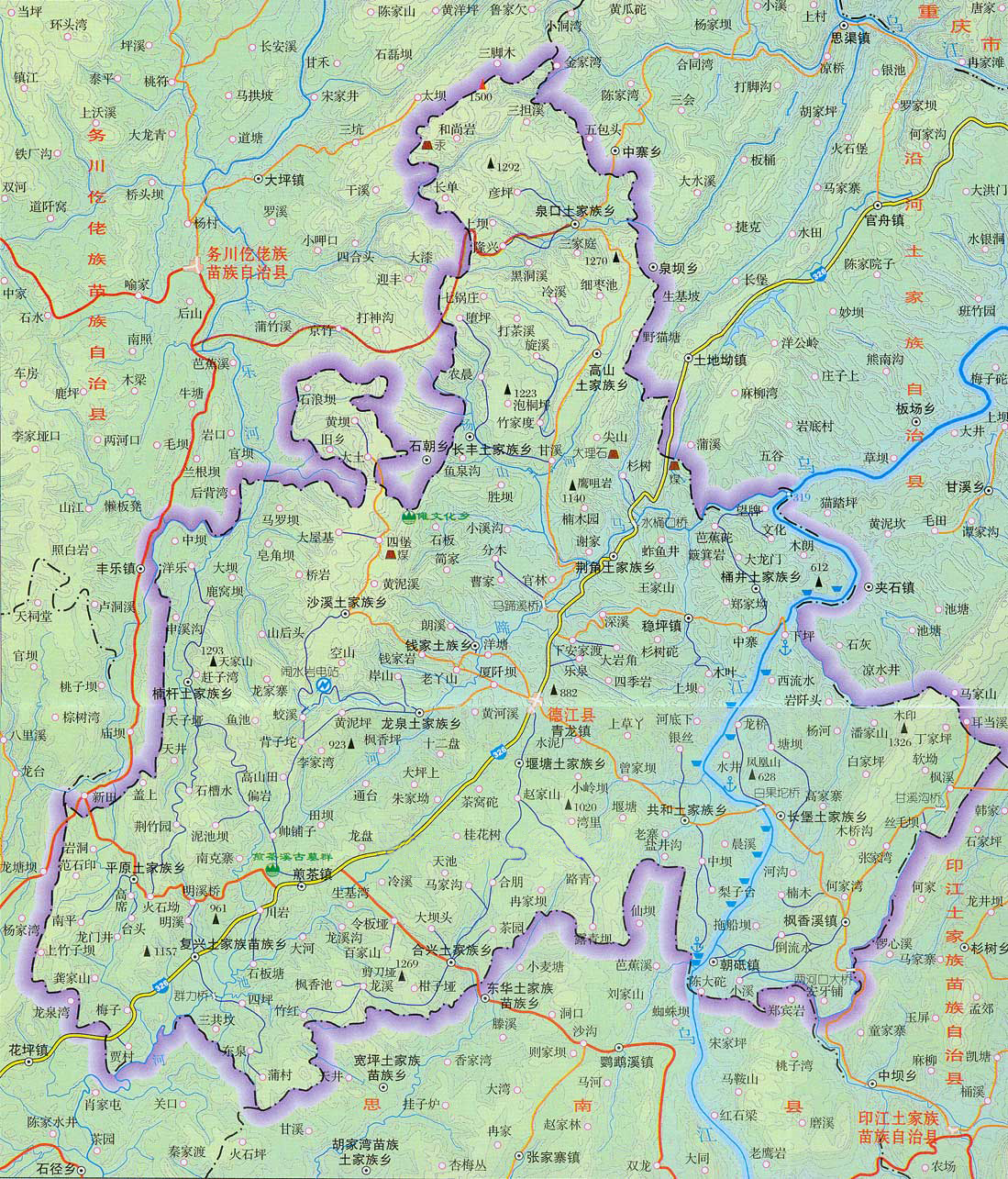 德江地图全图高清版