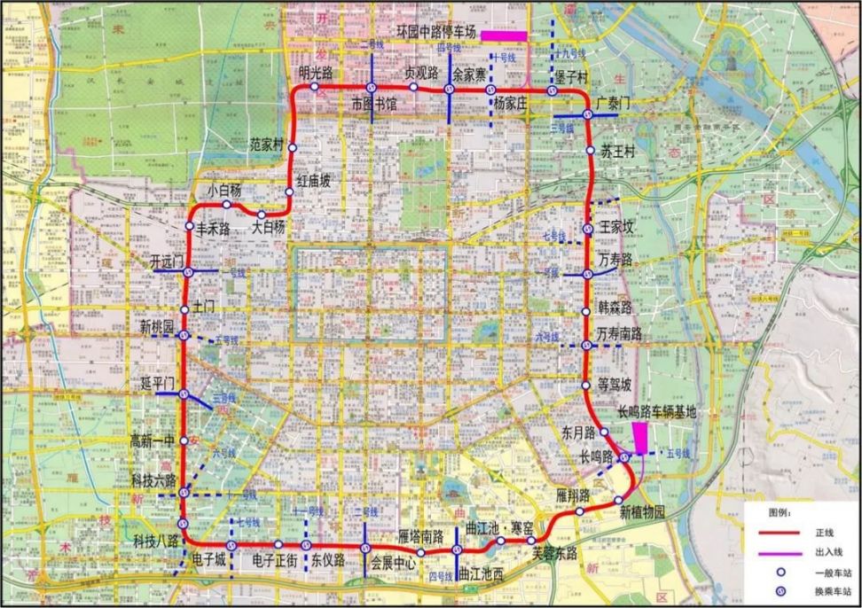 西安23条地铁线路规划图（最新）