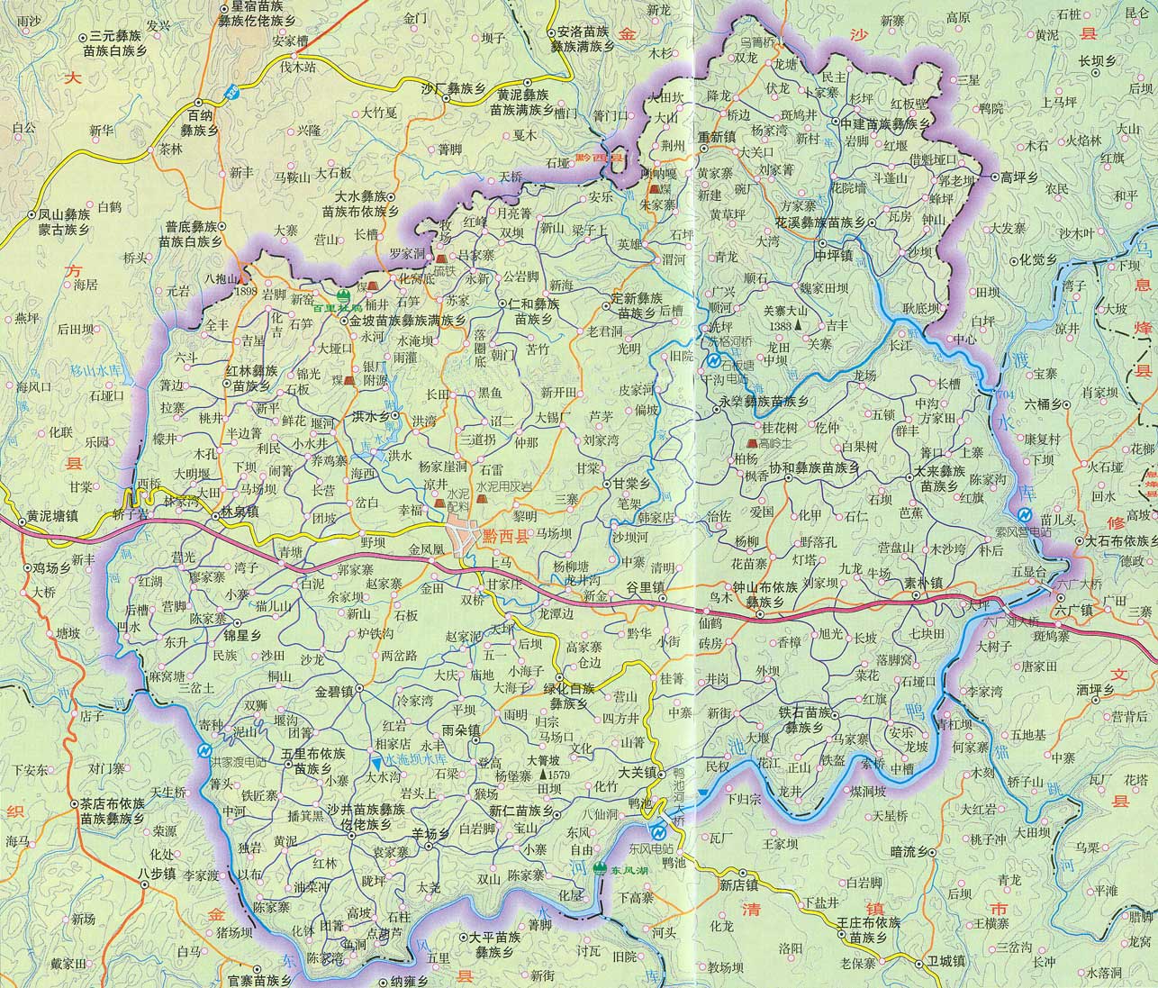黔西地图全图高清版