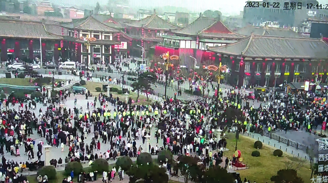 今年春节期间的大唐不夜城