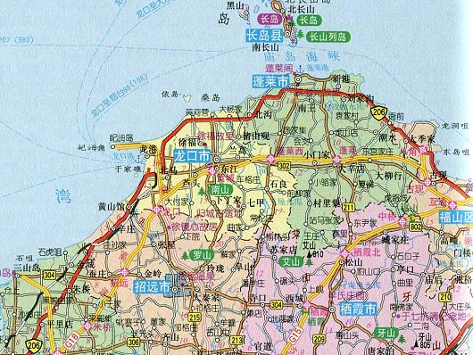 山东烟台地图全图高清版(1)