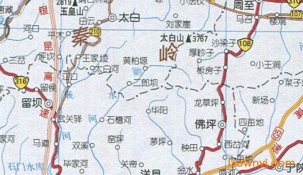 陕西省交通地图高清版