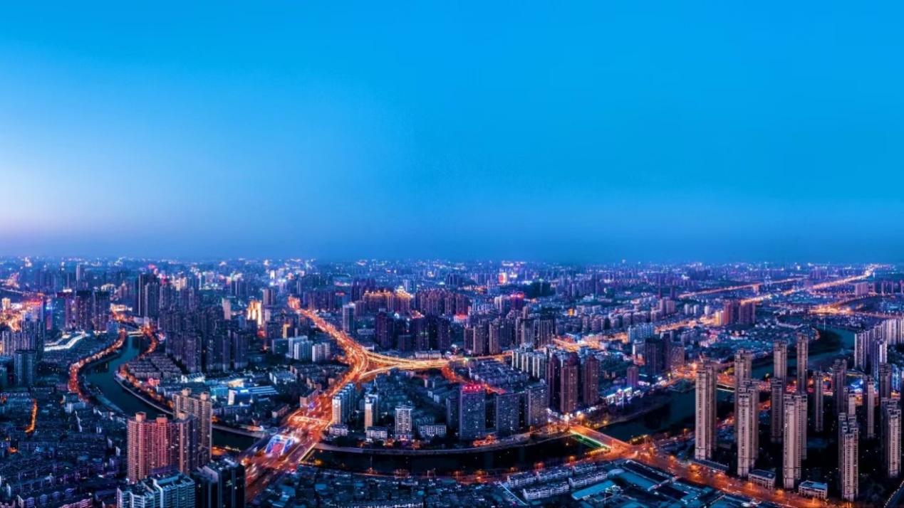 合肥东部新中心夜景。合肥东部新中心建设管理办公室供图